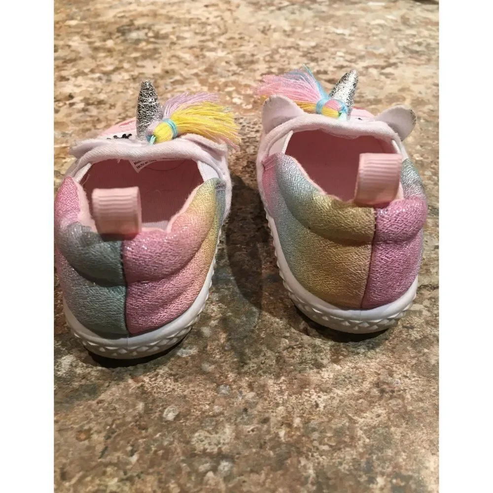 Bundle Sale 3 for $15 | Size infant 2 | Unicorn slip-on Baby Shoes